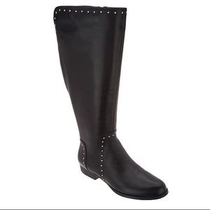 🦋 NWOT Isaac Mizrahi Wide Calf Riding Boots